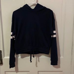 Forever 21 cropped hoodie sweatshirt size:s